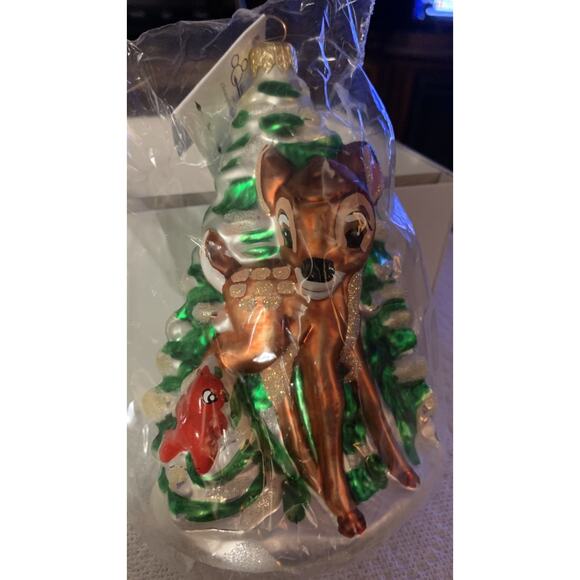 1997 Bambi Ornament Christopher Radko Disney Sealed W/ Tag In Box 2622/5000 - Picture 1 of 8